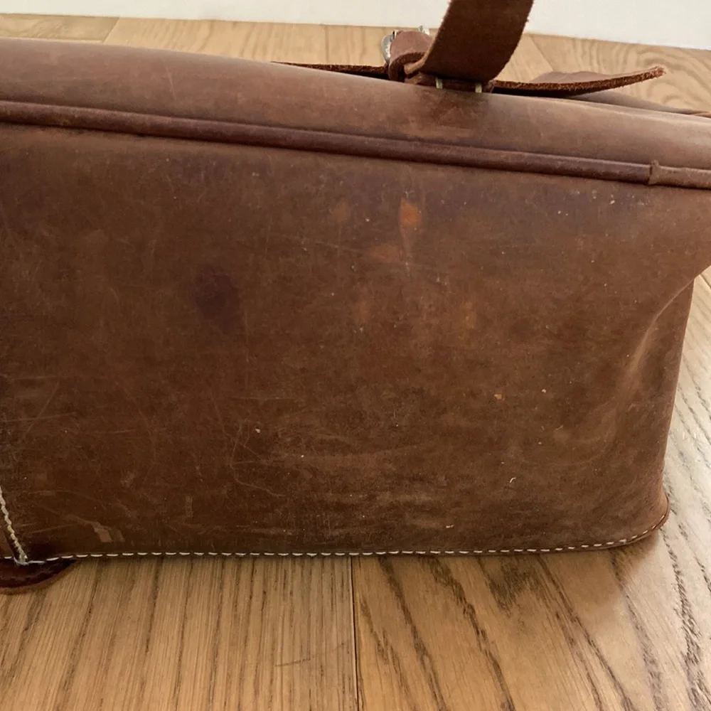 J. Crew Leather Messenger Bag